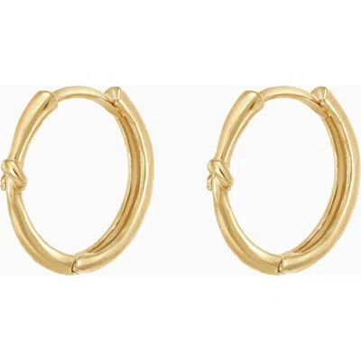 Bearfruit Jewelry Sterling Silver 18k Gold Plated Hannah Tangled Hoop Earrings