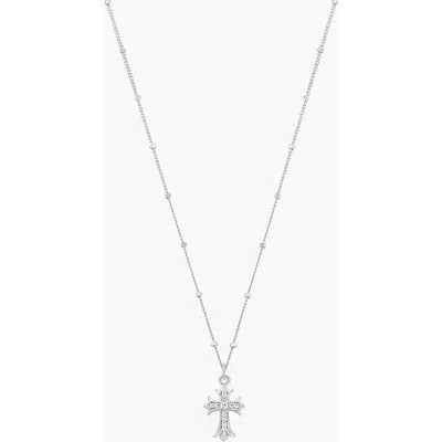 Bearfruit Jewelry Sterling Silver 18k Gold Plated Isla Cross Necklace