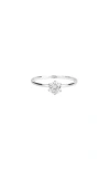 Bearfruit Jewelry Sterling Silver 18k Gold Plated Izzie Small Cubic Zirconia Band Ring