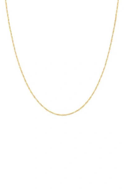 Bearfruit Jewelry Sterling Silver 18k Gold Plated Jordyn Basic Chain Necklace