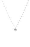 Bearfruit Jewelry Sterling Silver 18k Gold Plated Madeleine Round Disc Pendant Necklace In Silver