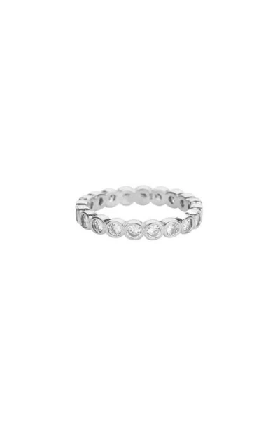 Bearfruit Jewelry Sterling Silver 18k Gold Plated Margot Eternity Band Ring
