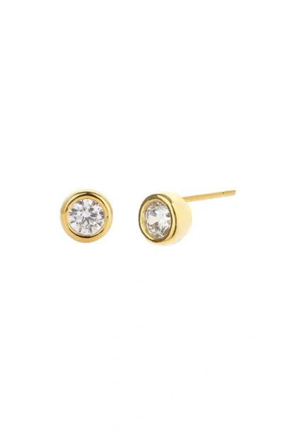 Bearfruit Jewelry Sterling Silver 18k Gold Plated Margot Stud Earrings