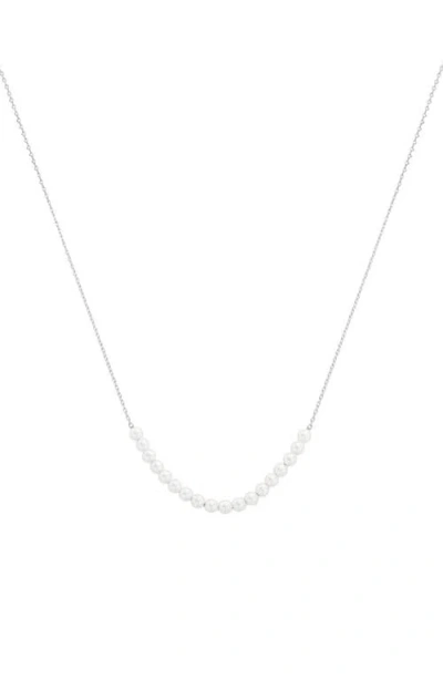 Bearfruit Jewelry Sterling Silver 18k Gold Plated Rosalie Cultured Pearl Necklace