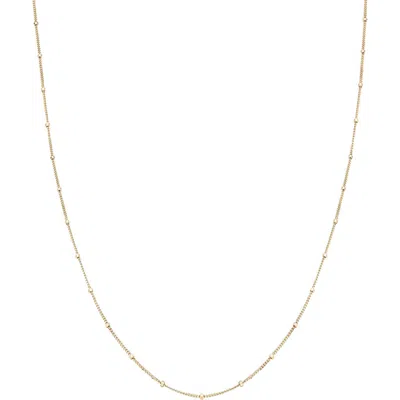 Bearfruit Jewelry Sterling Silver 18k Gold Plated Savannah Basic Chain Necklace