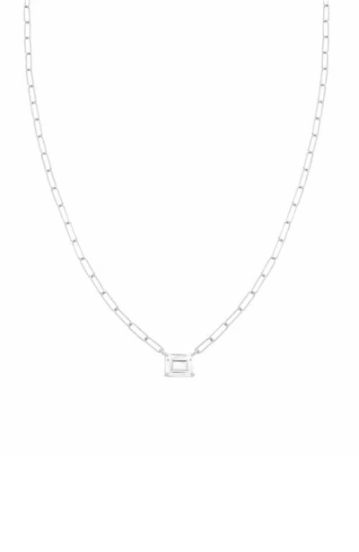 Bearfruit Jewelry Sterling Silver 18k Gold Plated Sparkle Pendant Chain Necklace In Metallic