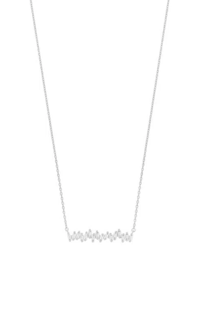 Bearfruit Jewelry Sterling Silver 18k Gold Plated Zig Zag Shape Necklace