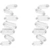 Bearfruit Jewelry Sterling Silver 18k Gold Plated Zig Zag Shape Stud Earrings In Silver