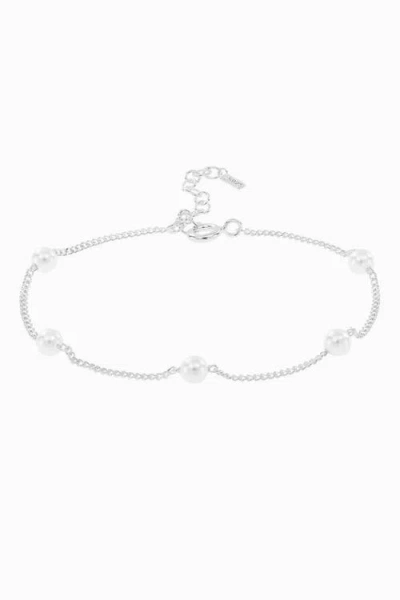 Bearfruit Jewelry Sterling Silver Infinite Cultured Pearl Bracelet