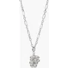 Bearfruit Jewelry Sterling Silver Isabelle Cluster Pendant Chain Necklace In Silver