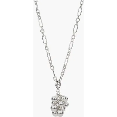 Bearfruit Jewelry Sterling Silver Isabelle Cluster Pendant Chain Necklace