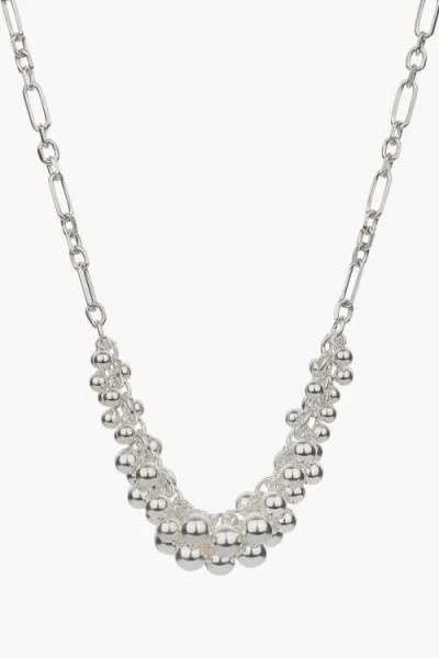 Bearfruit Jewelry Sterling Silver Vivienne Statement Bouquet Chain Necklace