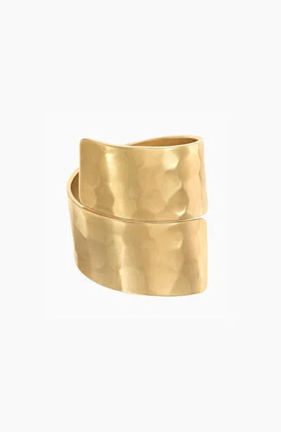 Bearfruit Jewelry Tamra Irregular Geometric Statement Ring Bold Modern Jewelry In Gold