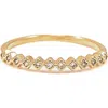 Bearfruit Jewelry Thin Crystal Band Ring In Gold