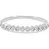 Bearfruit Jewelry Thin Crystal Band Ring In Silver