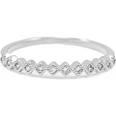 BEARFRUIT JEWELRY BEARFRUIT JEWELRY THIN CRYSTAL BAND RING