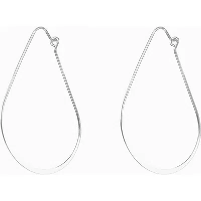 Bearfruit Jewelry Zoey Hoop Earrings Classic Minimalist Everyday In Metallic
