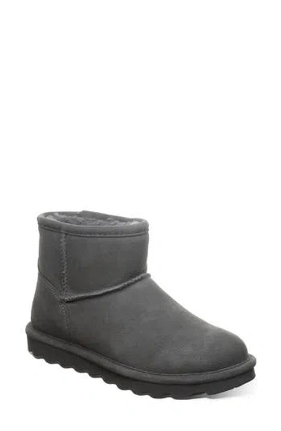 Bearpaw Alyssa Genuine Shearling Bootie In Gray