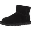 Bearpaw Alyssa Womens Suede Cold Weather Shearling Boots In Black