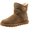 Bearpaw Angela Womens Suede Fur Lined Winter Boots In Multi