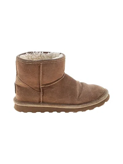 Pre-owned Bearpaw Ankle Boots In Brown