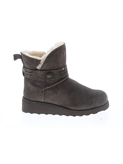 Pre-owned Bearpaw Ankle Boots In Brown