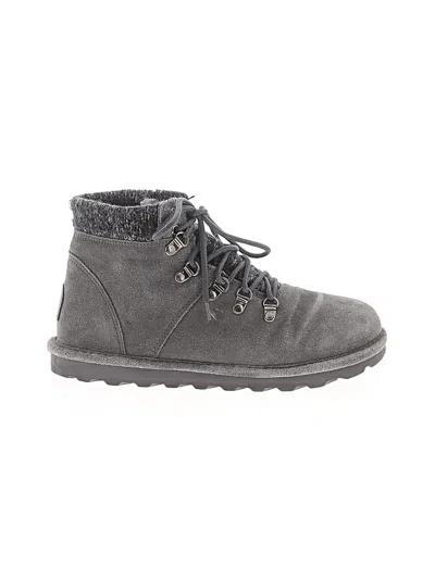 Pre-owned Bearpaw Ankle Boots In Gray
