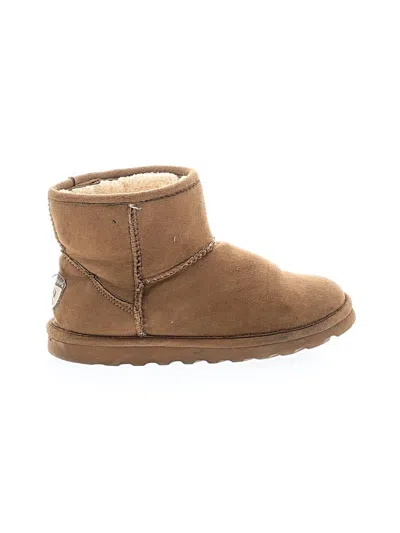 Pre-owned Bearpaw Ankle Boots In Tan