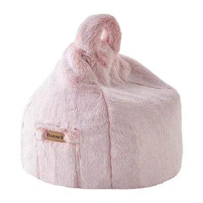 Bearpaw Artesia Lap Pouf Round Throw Pillow In Pink