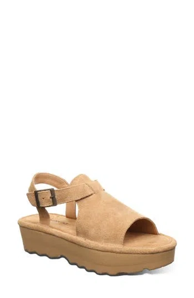 Bearpaw Ascend Faux Leather Wedge Sandal (women) In Multi