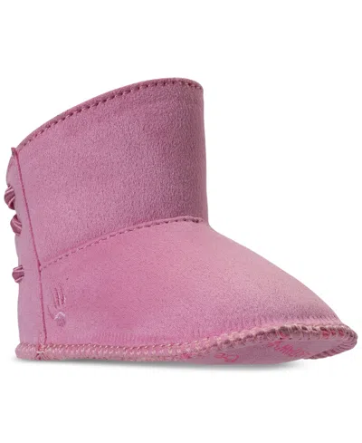 Bearpaw Baby Girls Kaylee Crib Booties From Finish Line In Pink