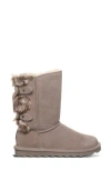 Bearpaw Eloise Faux Fur Buckled Strap Boot In Stone