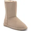 Bearpaw Emma Short Genuine Sheepskin Lined Boot In Mushroom