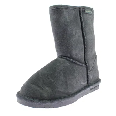 Bearpaw Emma Short Womens Suede Lined Casual Boots In Pink