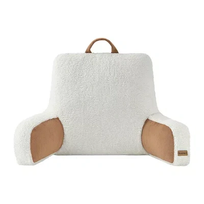 Bearpaw Erin Sherpa Bed Rest Pillow In White