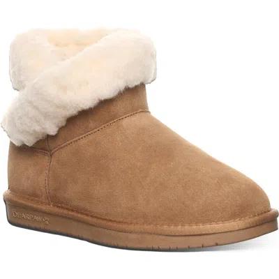 Bearpaw Franie Faux Shearling Lined Bootie In Brown