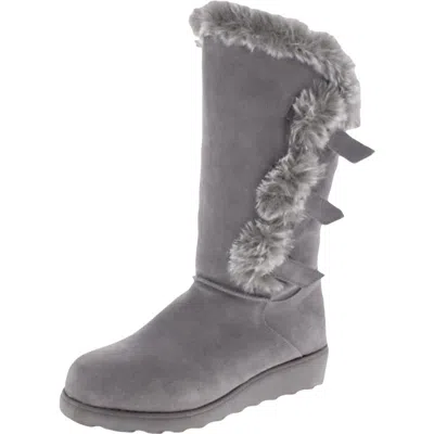 Bearpaw Genevieve Womens Suede Cold Weather Winter Boots In Multi