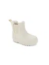 Bearpaw Girl's Faux Fur Lined Rain Boots In Taupe