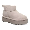 Bearpaw Girls Retro Shorty Cozy Boots In Gray