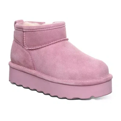 Bearpaw Girls Retro Shorty Cozy Boots In Pink