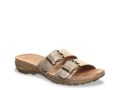 Bearpaw Jackie Espadrille Sandal In Gold