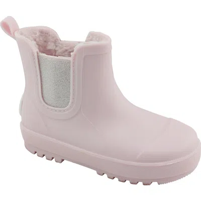 Bearpaw Kids' Faux Shearling Lined Rain Boot In Pink
