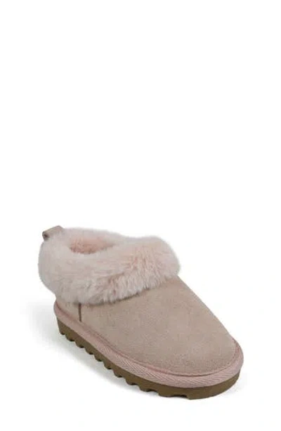 Bearpaw Kids' Faux Shearling Slipper In Light Pink