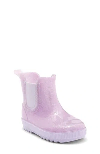 Bearpaw Kids' Lilac Glitter Rain Boot In Pink