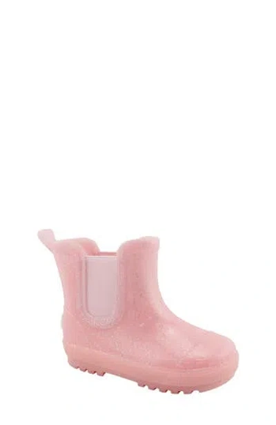 Bearpaw Kids' Lilac Glitter Rain Boot In Red
