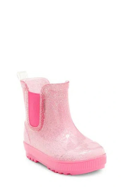 Bearpaw Kids' Pastel Ombré Glitter Rain Boot In Pink