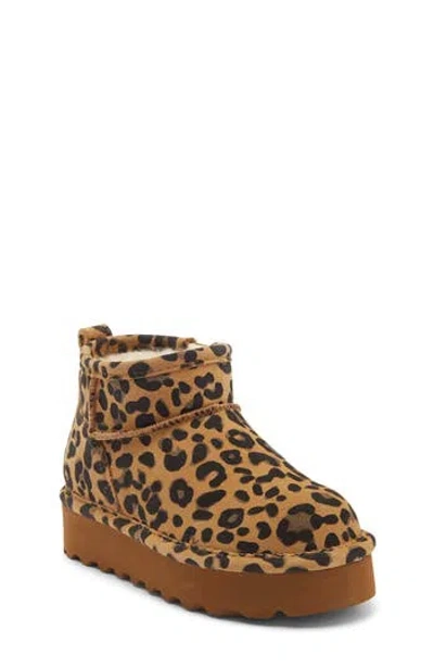 Bearpaw Kids' Retro Shorty Exotic Bootie In Tobacco Leopard