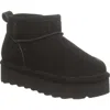 Bearpaw Kids' Retro Shorty Faux Fur Platform Boot In Black