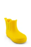 Bearpaw Kids' Shortie Rain Boot With Faux Fur Lining In Yellow