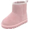 Bearpaw Kids' Suede Faux Fur Lined Boot In Multi